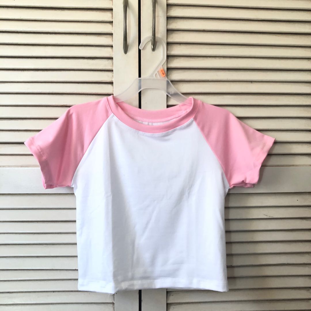 Y2K-inspired Two Tone Crop Top, Women's 