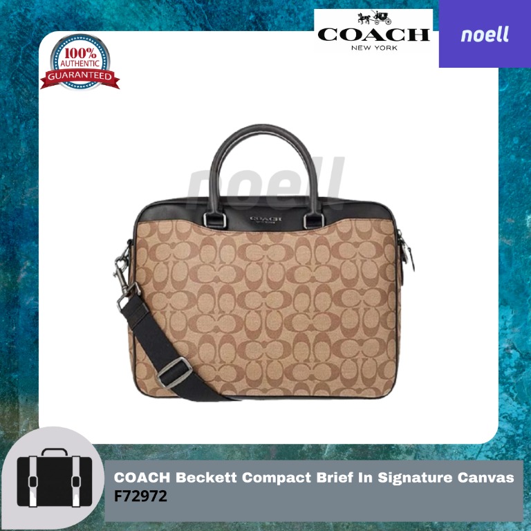 Beckett compact brief 2025 in signature canvas
