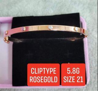 18k CARTIER ROSEGOLD  SLIMTYPE BANGLE XL