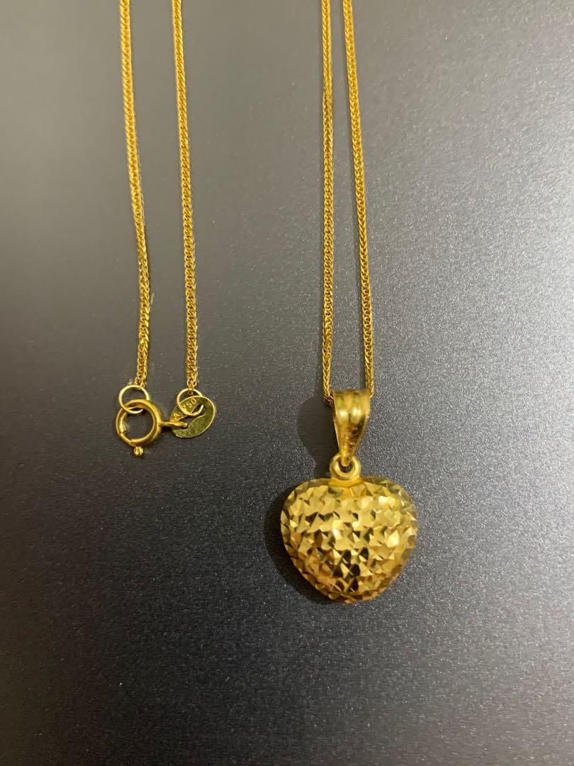 18k real shop gold necklace