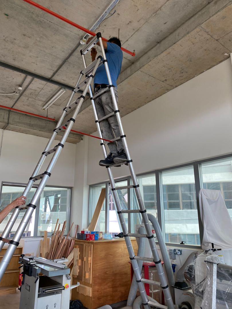 4 metre shop telescopic ladder