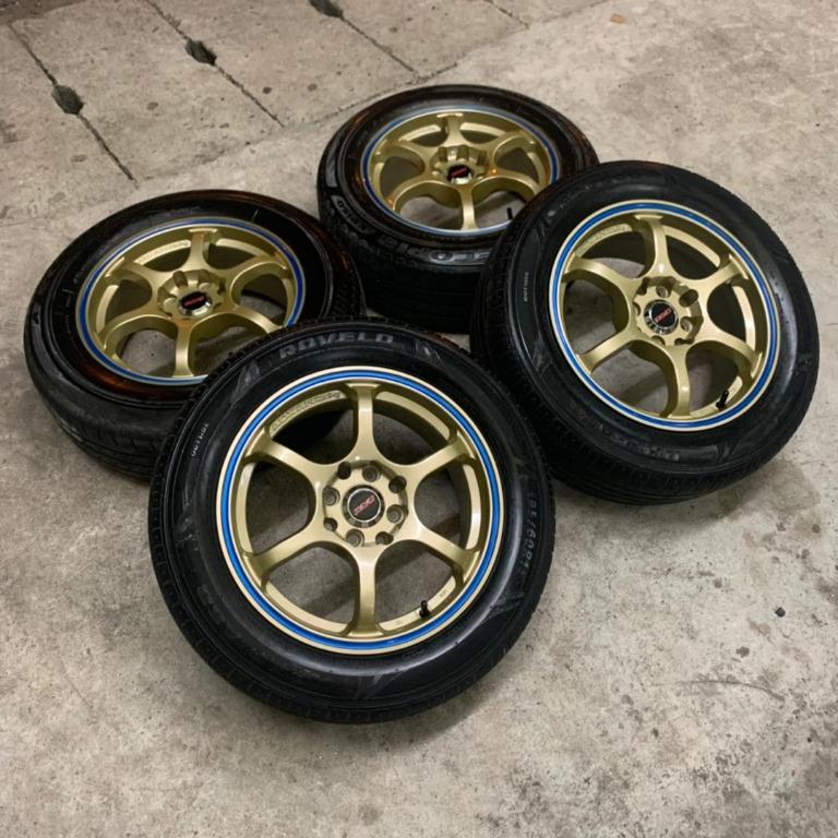 Advan RG 15 inch sport rim Grand Livina tyre 70%, Auto Accessories on ...