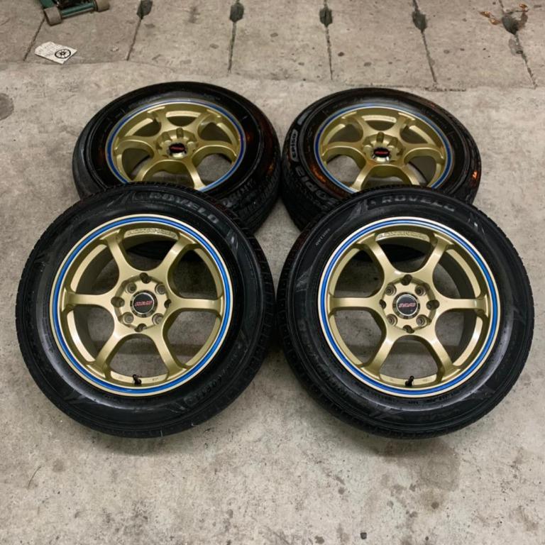 Advan RG 15 inch sport rim Grand Livina tyre 70%, Auto Accessories on ...