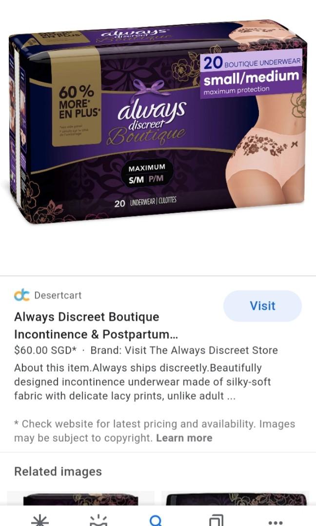 Always discreet diaper opened, Babies & Kids, Maternity Care on Carousell