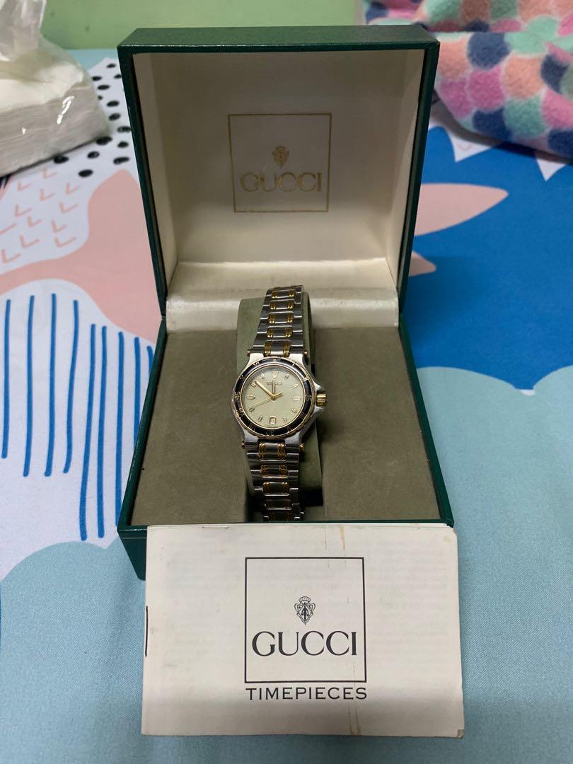 Authentic Gucci 9700 L Watch Women S Fashion Watches Accessories Watches On Carousell