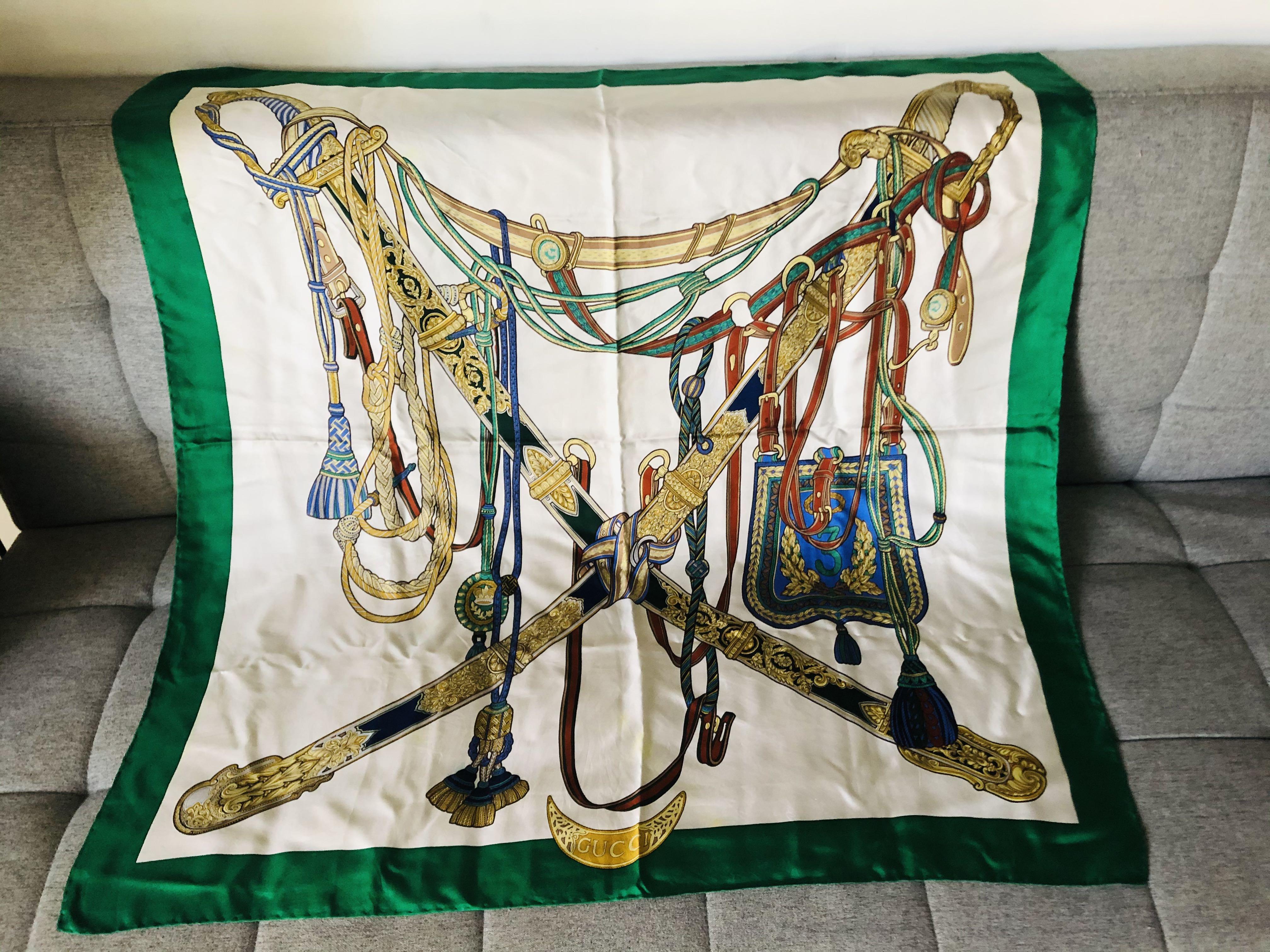 Gucci horse scarf sale