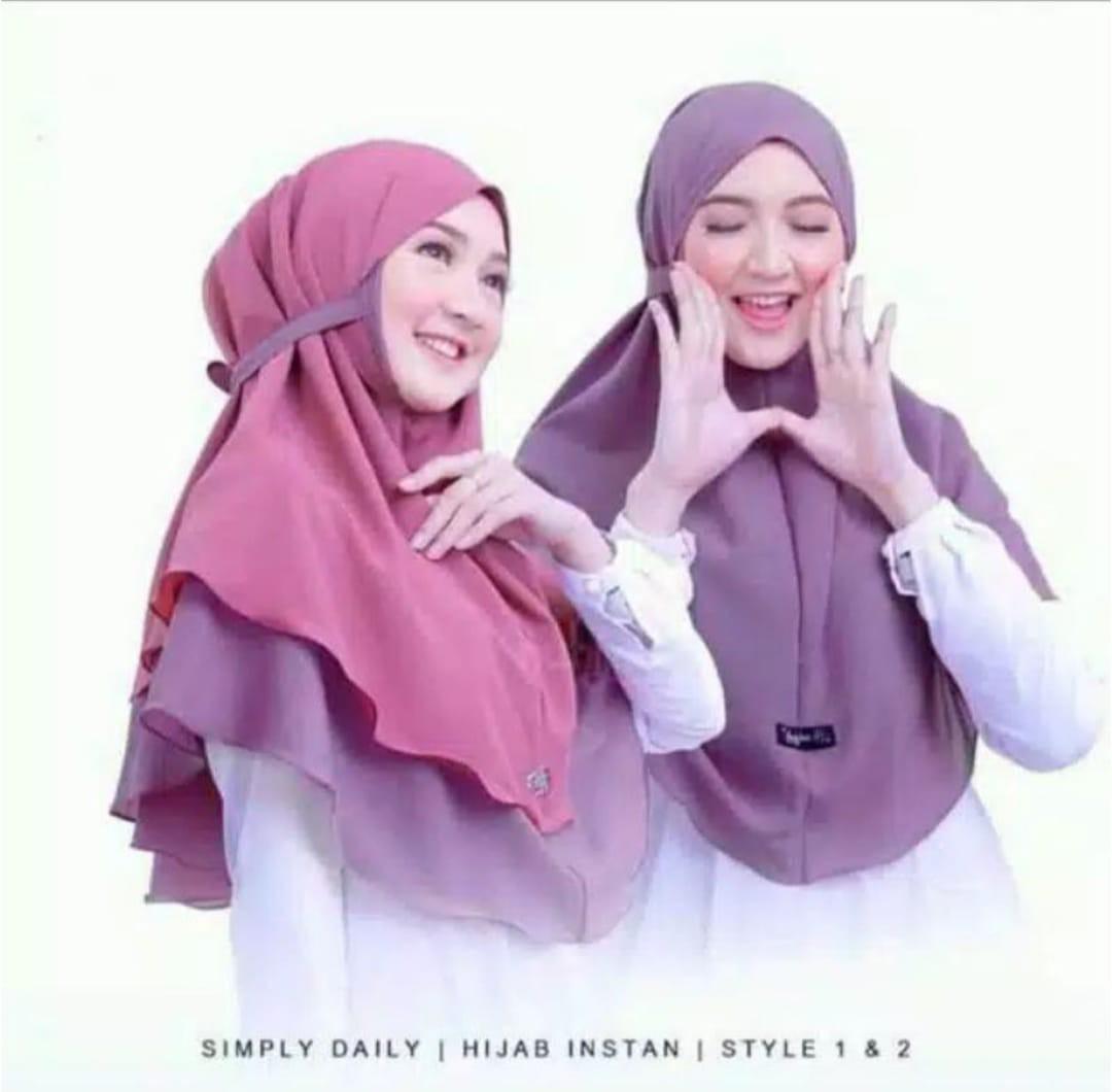 Bergo Maryam 2 Layer Fesyen Wanita Muslim Fashion Lainnya Di Carousell