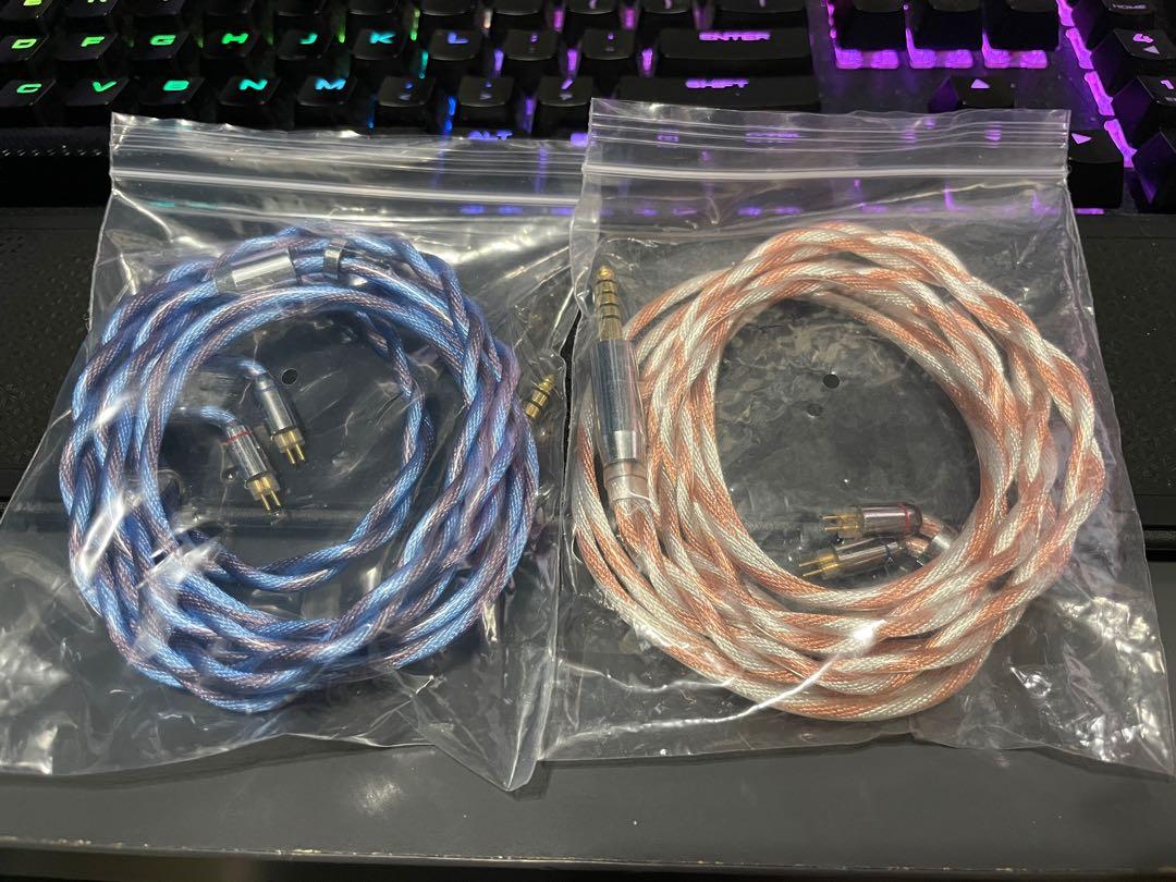 Bs Audio 2絞極粗銅銀混編litz Type 6 4 4mm 0 78mm Cm頭升級線 錄音器材 可攜式音響設備 Carousell