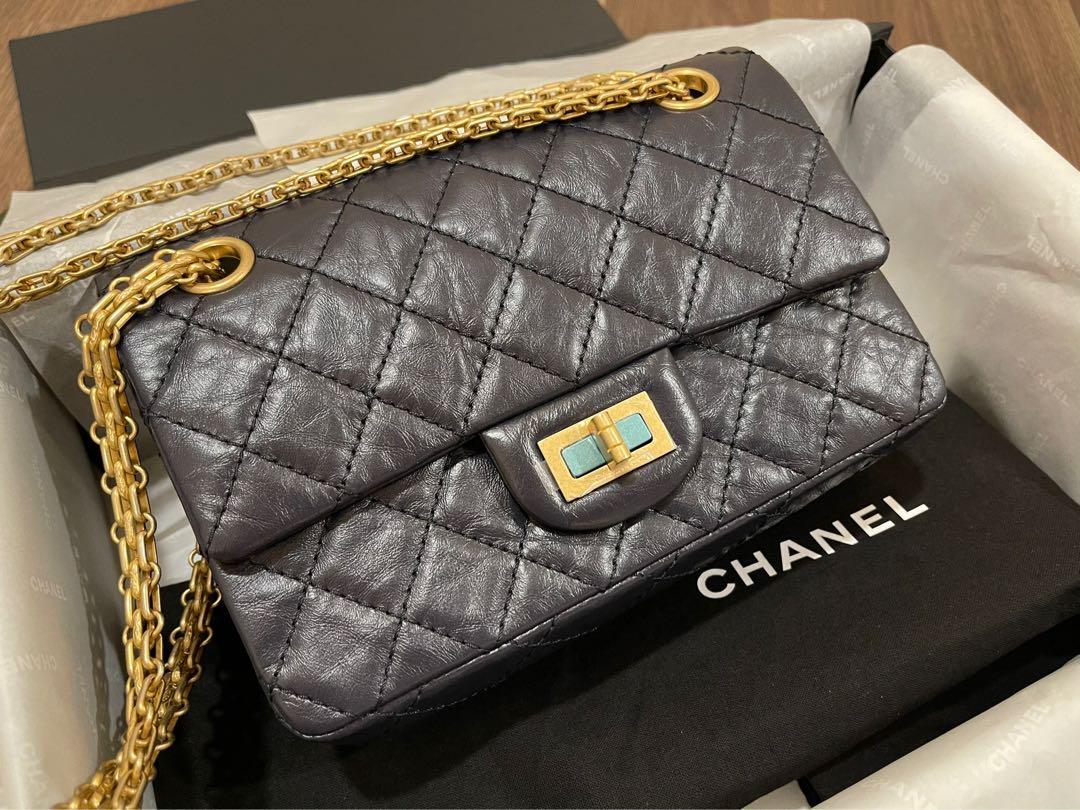 Chanel Reissue  - Mini (Navy Blue) 224, Women's Fashion, Bags &  Wallets, Cross-body Bags on Carousell