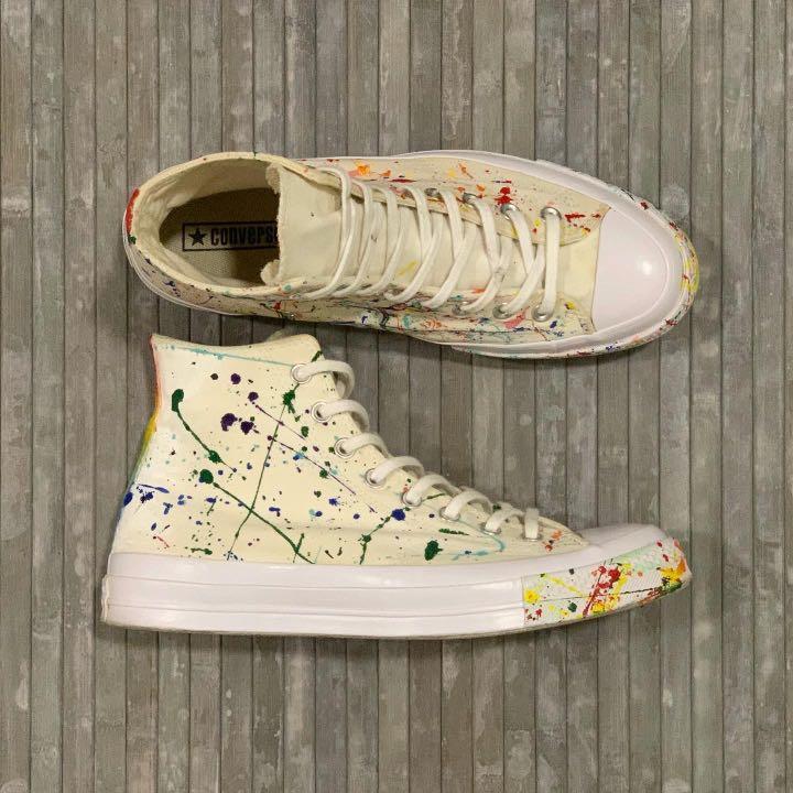 Converse Chuck Taylor All Star 70s Vintage Hi Splattered Paint Custom