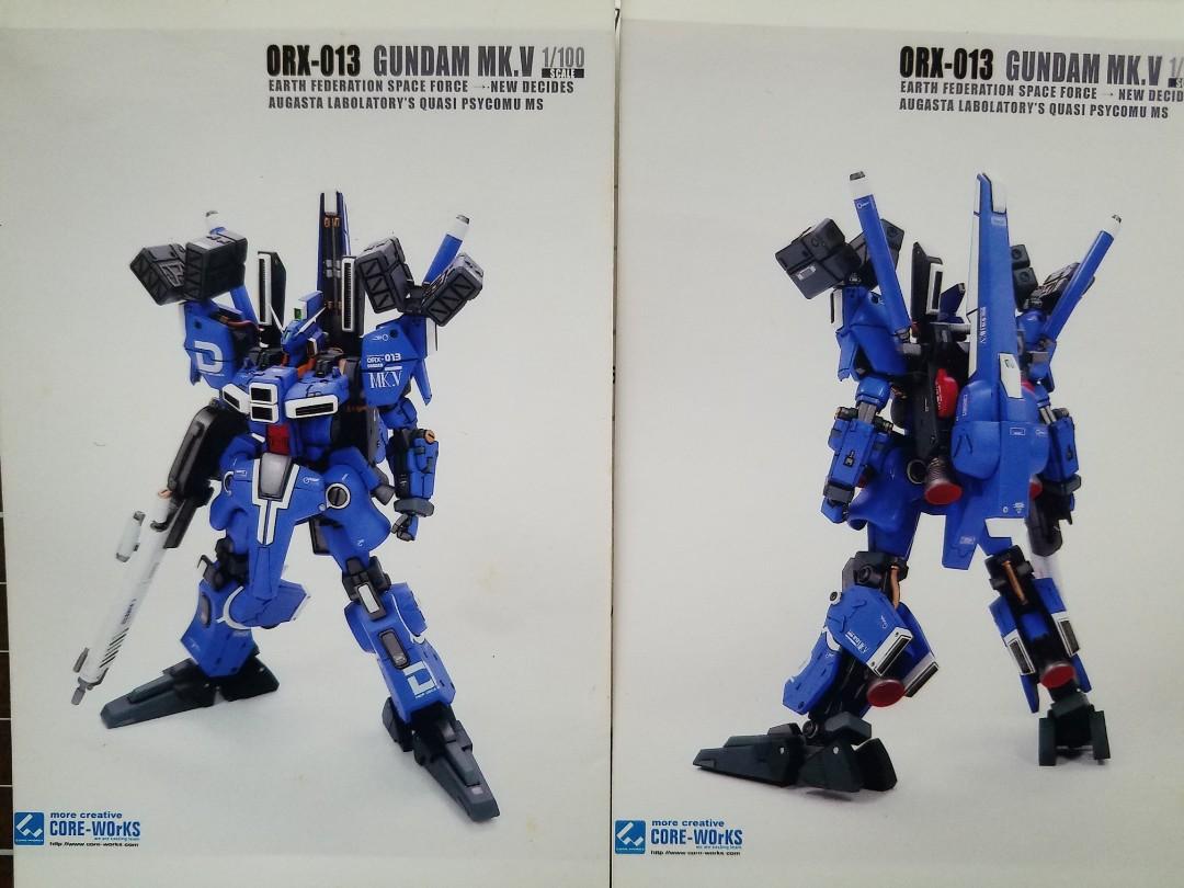 Core-works 1/100 Gundam Mk V 手辦模型, 興趣及遊戲, 玩具