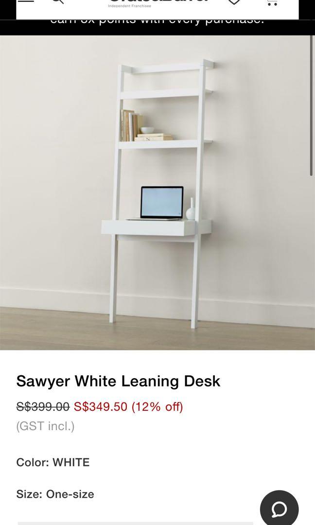 Crate and Barrel Sawyer Desk Bookshelf Table, Furniture & Home Living