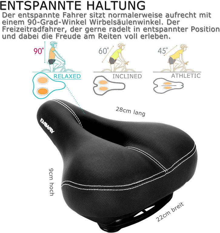 DAWAY C99 bicycle saddle for men and women comfortable