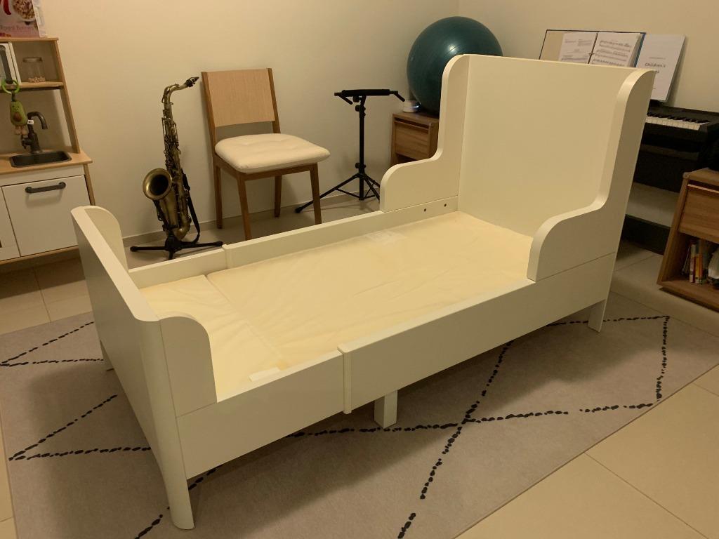 Extendable toddler bed Ikea Busunge, Babies & Kids, Baby Nursery & Kids Furniture, Childrens