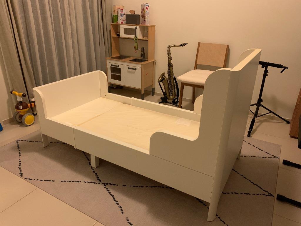 Extendable toddler bed Ikea Busunge, Babies & Kids, Baby Nursery & Kids Furniture, Childrens