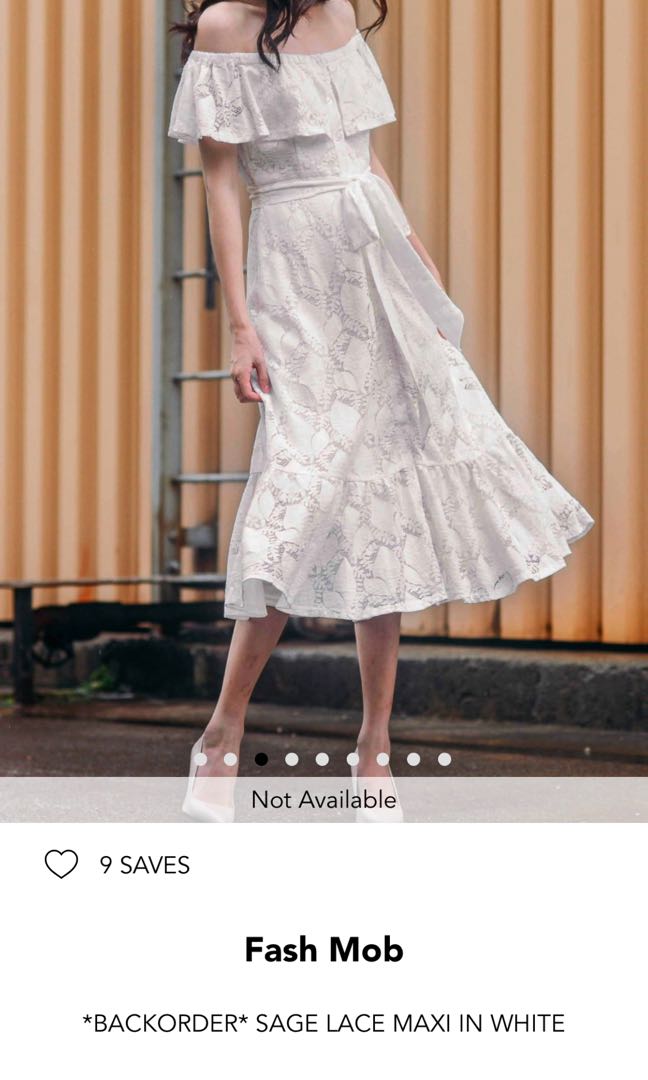 Sage and white dress Outlet