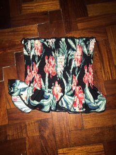 floral tube top