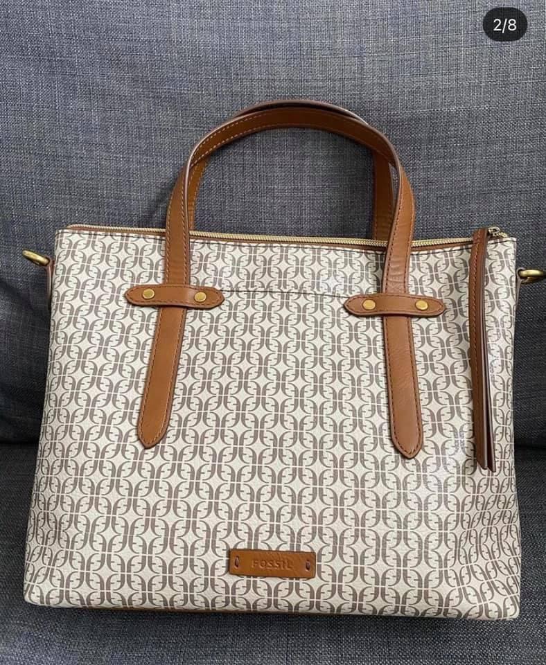 Fossil bag felicity satchel Fesyen Wanita Tas Dompet di Carousell