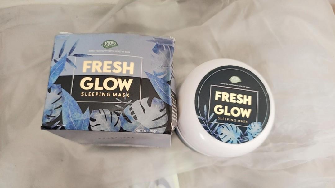 Fresh Glow Sleeping Mask Mako By Seris Bpom Kesehatan Kecantikan Kulit Sabun Tubuh Di Carousell