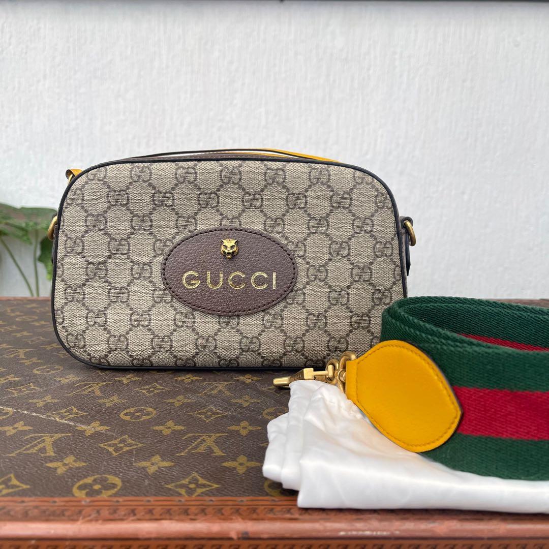 Gucci supreme camera bag sale