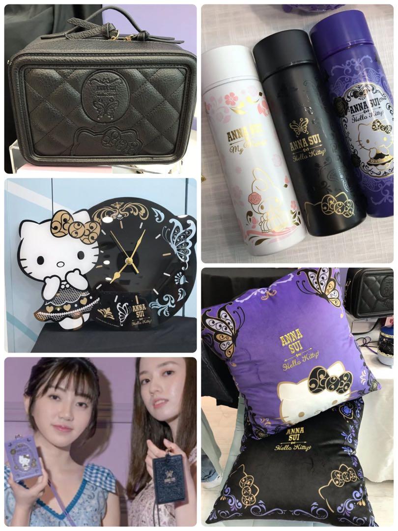 台灣hello Kitty Anna Sui卡套 保溫杯 蠟燭 抱枕 掛鐘 毛毯 化妝袋 手袋 其他 其他 Carousell