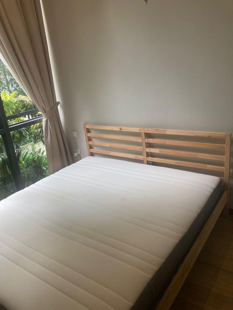 ikea bed mattresse 180x200 furniture home living furniture bed frames mattresses on carousell