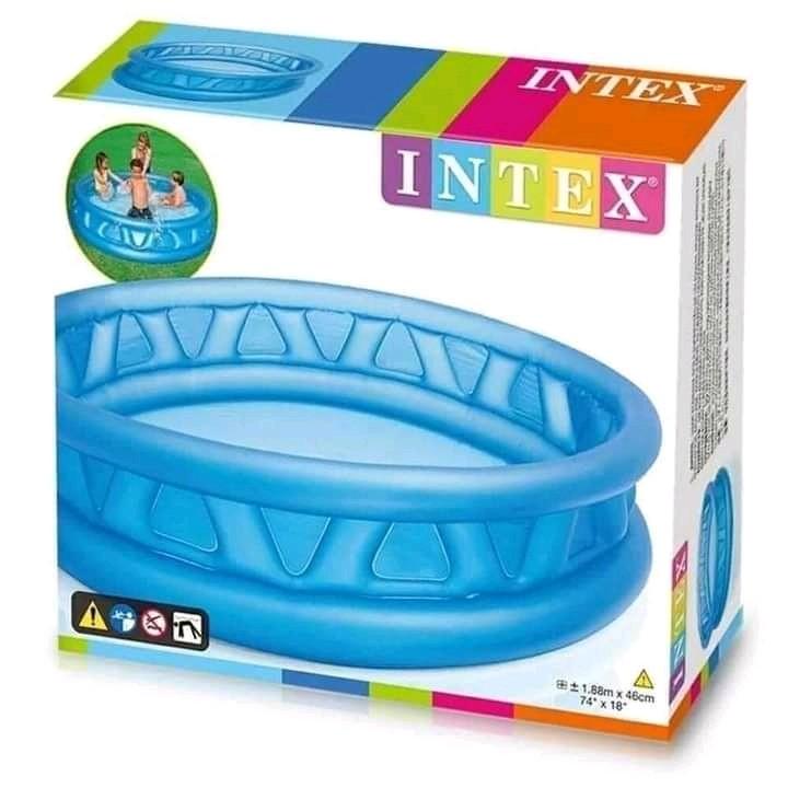 Intex Inflattable pool (Category: Other Baby Bathing & Changing Needs) located in Manila. Submitted by annafinds (Listing ID 1077149249, Image 1). Description: Enjoy swimming without going outside Kiddie Inflattable pool Size:188cm Plus shipping fee Accepting COD for sure buyers only Via Lalamove and Lbc No mit ups.