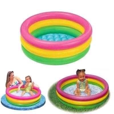 Intex Inflattable Pool for kids (Category: Other Baby Bathing & Changing Needs) located in Manila. Submitted by annafinds (Listing ID 1077149817, Image 3). Description: Enjoy swimming without going outside Kiddie Inflattable pool Sizes: 1.14m x 25cm:P580 1.47m x 33cm:P780 Plus shipping fee Accepting COD for sure buyers only Via Lalamove and Lbc No mit ups.