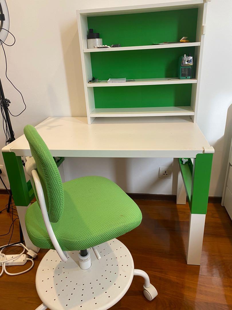Kids’ study desk and chair IKEA, Home & Furniture, Furniture on Carousell