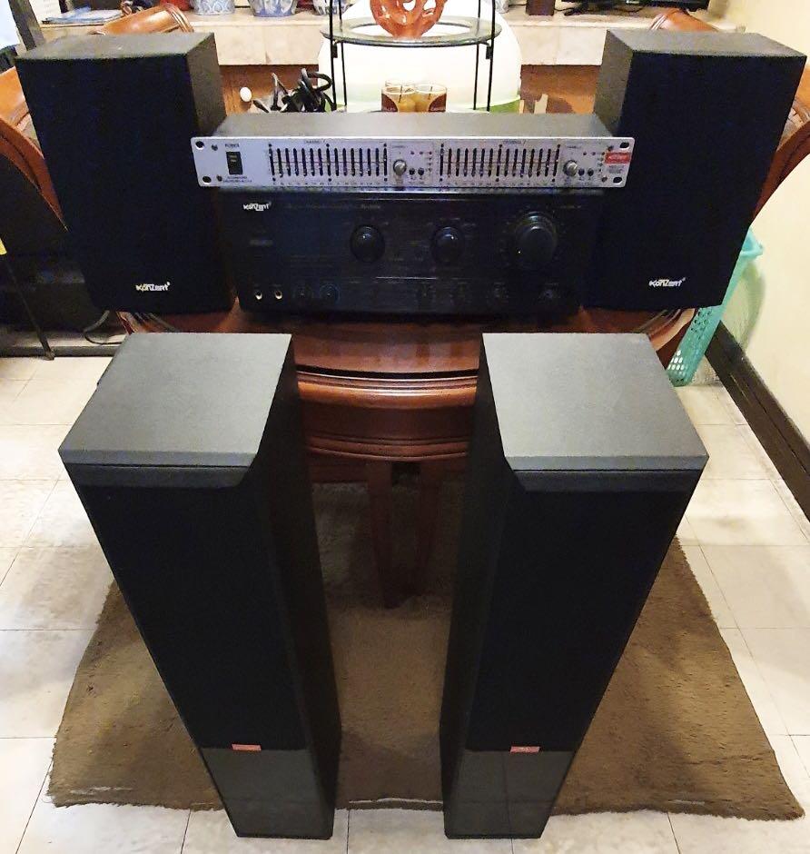 Konzert Amplifier Equalizer with Surround Speakers Set Audio