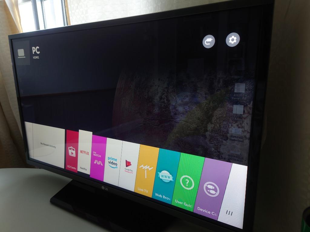 LG 32LF630 32in 1080p smart TV + blue light filter, TV & Home