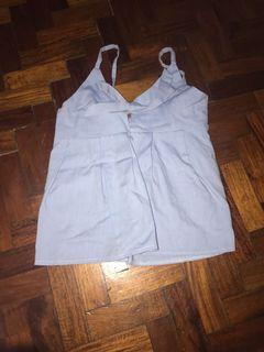 light blue tank top