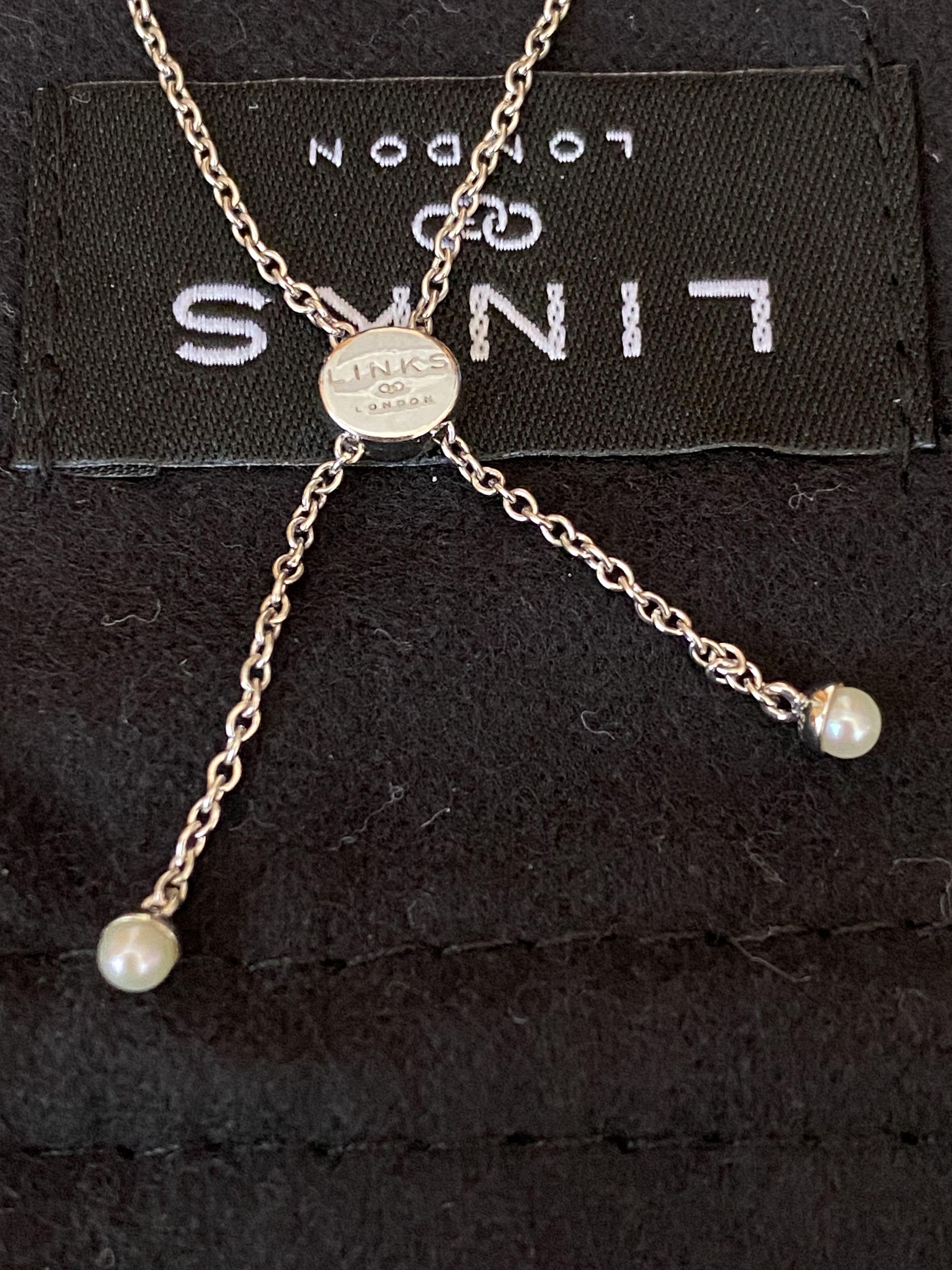 Links of London Orbs White Pearl Toggle Bracelet Carousell