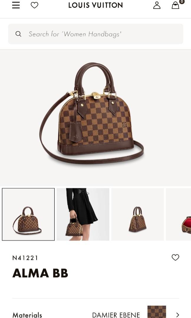 Louisvuitton Alma BB with Samorga 