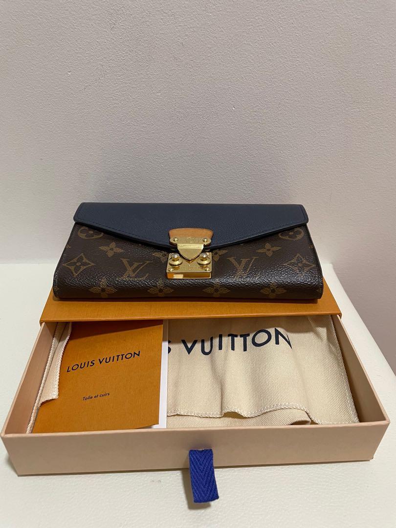 Louis Vuitton 2017-18FW Monogram Pallas Wallet With Python Flap & Gold  Buckle (N90099)