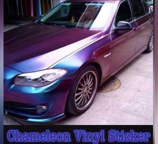 Matte chemeleon vinyl sticker wrap - waterproof -adhesive -washable -stretchable