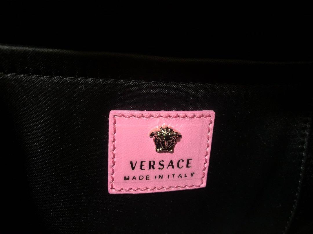 VERSACE PINK LEATHER MEDUSA and GOLD-PLATED HARDWARE BACKPACK