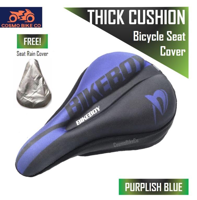 mountain bike saddle cushion bicycle seat cycling accessory blue