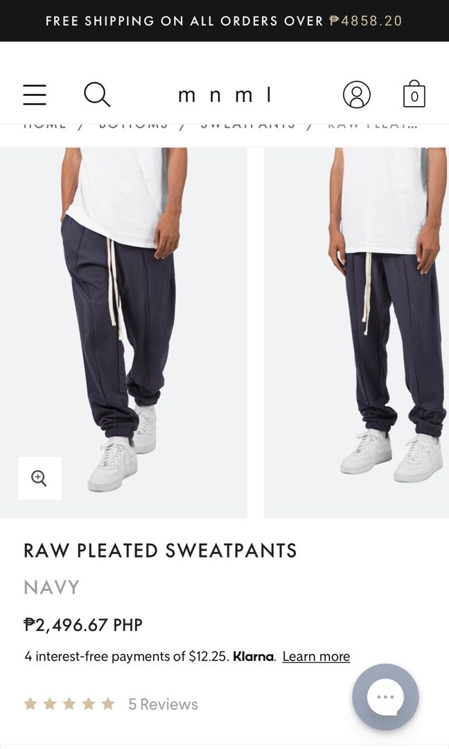 mnml sweatpants review