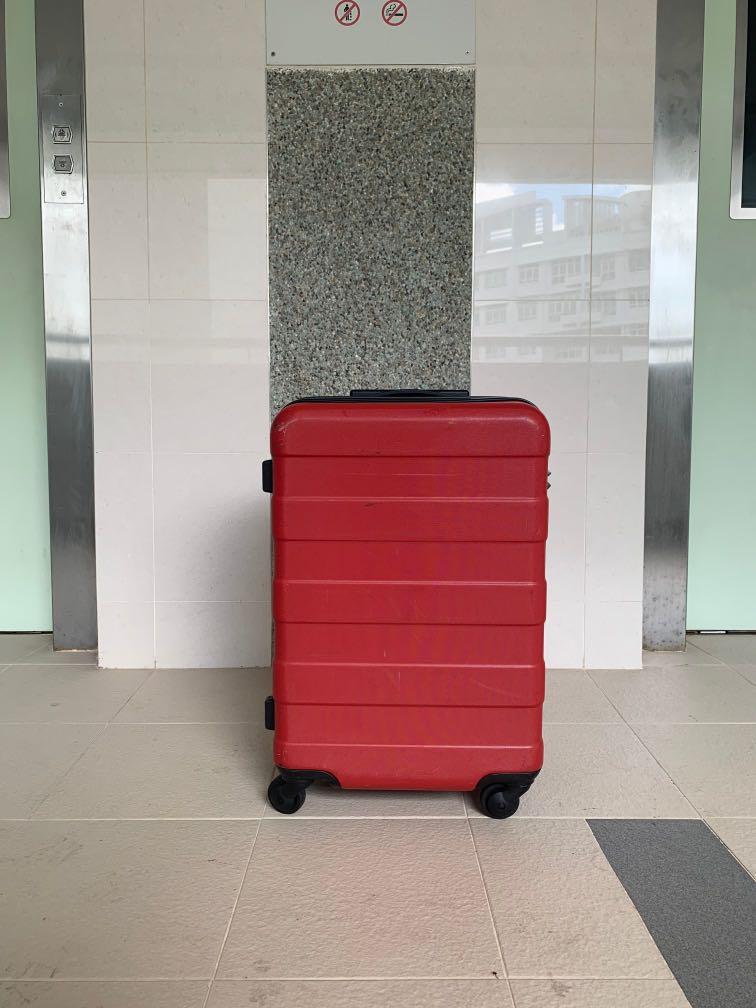 MUJI 無印良品 Burgandy TSA 002 Ultra Silent 4 Hinomoto wheel 20” Luggage