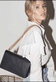 NAKEDVICE LEATHER CHAIN BAG MATTE BLACK RRP$199 AUTHENTIC