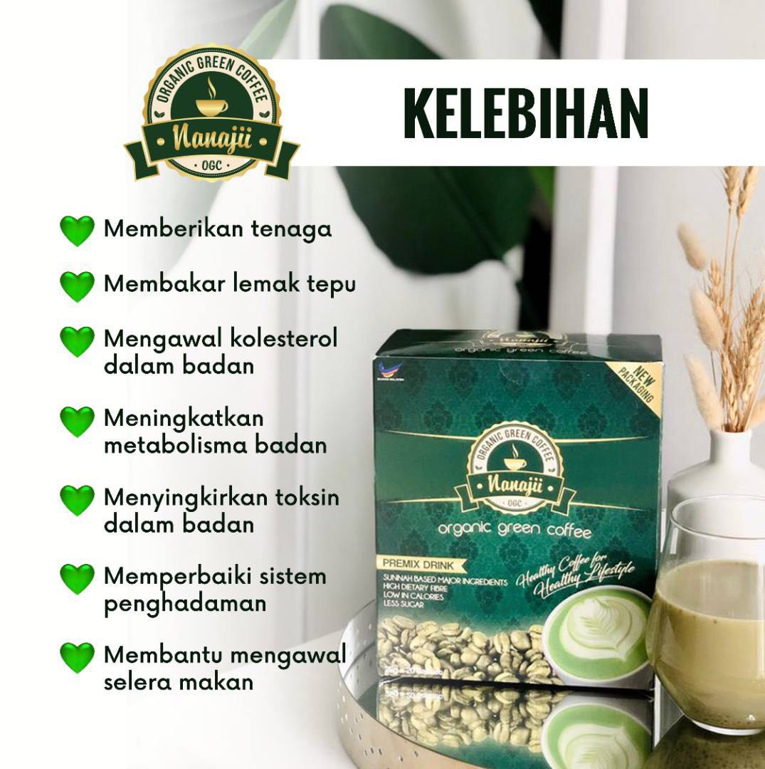 Nanajii Organic Green Coffee Food Drinks Beverages on Carousell