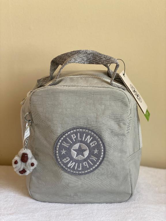 NEW! KIPLING LYLA SHELL GREY GRAY INSULATED LUNCH BAG SALE, Women's Fashion, Bags & Wallets