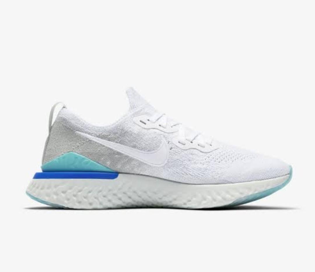 Nike epic react flyknit white womens clearance