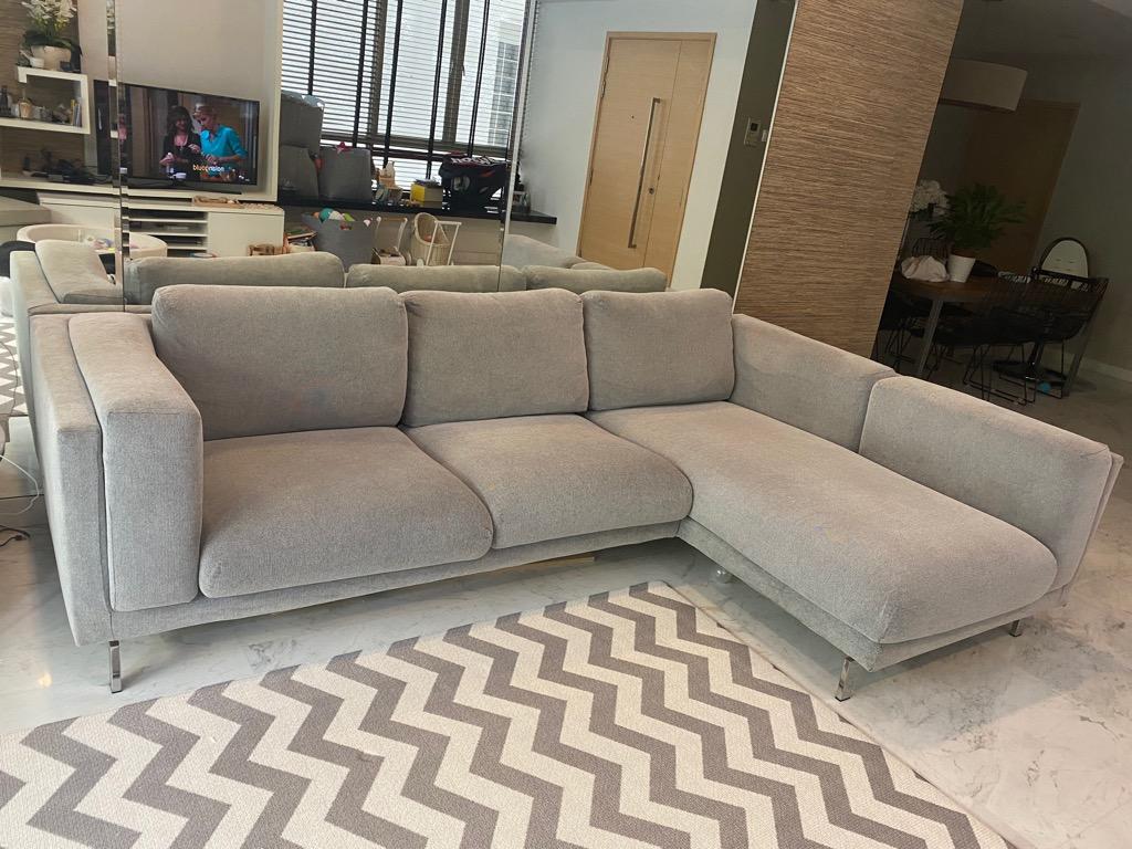 Nockeby Sofa With Chaise Dimensions