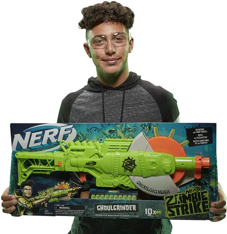 NERF Zombie Strike Ghoulgrinder 10-Dart Rotating Blaster