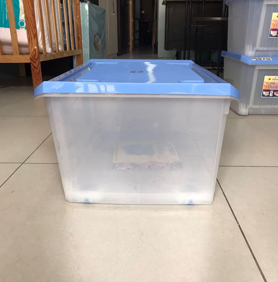 Orocan 50 Liters Storage Box Dual Access with wheels (Category: Storage Boxes & Baskets) located in Manila. Submitted by rotalie (Listing ID 1076970856, Image 3). Description: Orocan 50 Liters Storage Box Dual Access with wheels 59.5L x 45W x 30H cm Top opening Front opening Stackable Window hatch front opening that gives access to the box’s contents even when stacked Latch handles can be used with cable ties or padlocks to secure belongings #inM