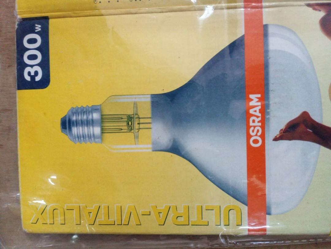 Osram Light Bulb E27 (Ultra Vitalux 300W), Furniture & Living, Lighting & Fans, Lighting on Carousell