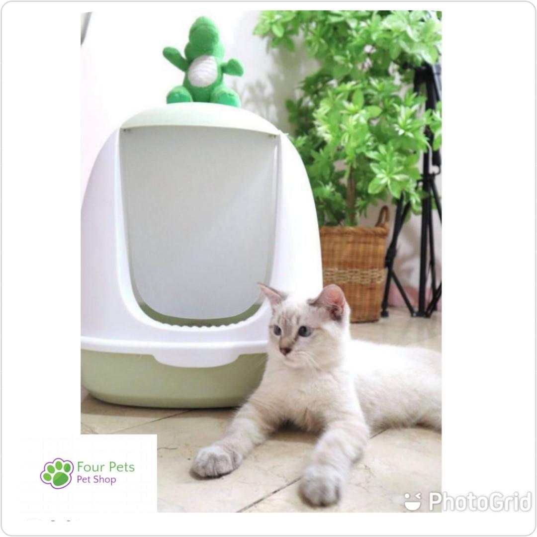 Pet Large Coverd Cat Litter Box Pet Supplies Homes Other Pet Accessories On Carousell