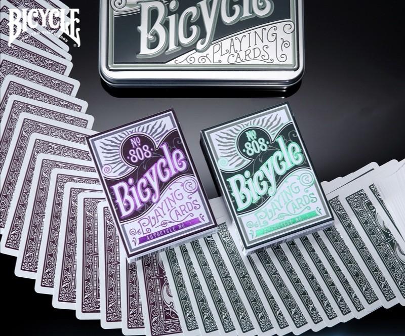 Poker Cards Bicycle Autocycle No Collectible Retro Tin Case